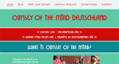 Desktop Screenshot of odysseyofthemind.de